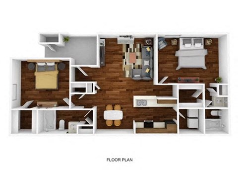2 bedroom floor plan  the residences at